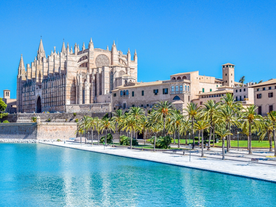Ansicht der Kathedrale in Palma de Mallorca - Gesundheitsmanagement Studium